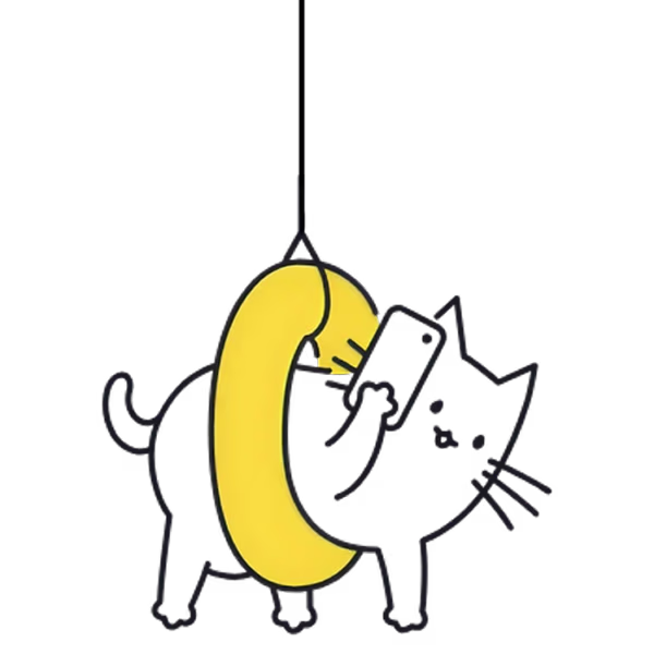 кот висит
